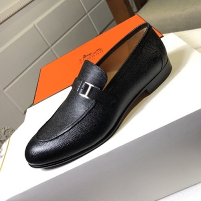 Hermes 2019 Mens Leather Loafer - 에르메스 2019 남성용 레더 로퍼 HERS0238.Size(240 - 270).블랙