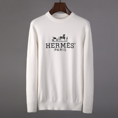 Hermes 2019 Mens Wool Round Sweater - 에르메스 2019 남성 울 라운드 스웨터 Her0318x.Size(m - 3xl).아이보리