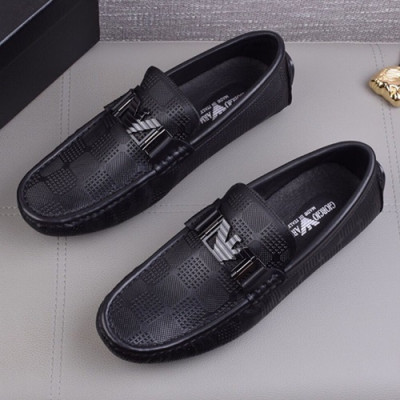 Armani 2019 Mens Leather Loafer - 알마니 2019 남성용 레더 로퍼 ARMS0056.Size (240 - 270).블랙