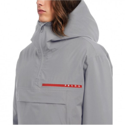 [매장판]Prada 2019 Mm/Wm Logo Down Padding - 프라다 2019 여자 로고 다운 패딩 Pra0941x.Size(m - 3xl).그레이