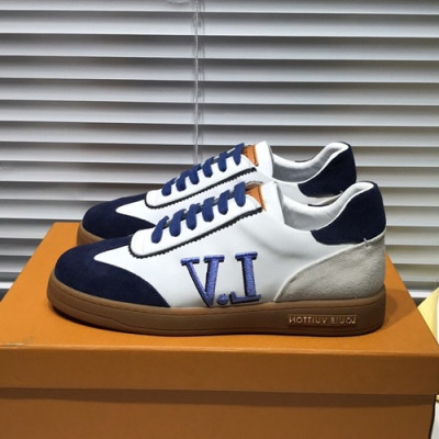 Louis Vuitton 2019 Mm / Wm Leather Sneakers - 루이비통 2019 남여공용 레더 스니커즈 LOUS0325.Size(225 - 270).화이트