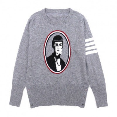 Thom Browne 2019 Womens Strap Crew-neck Sweater - 톰브라운 2019 여성 스트랩 크루넥 스웨터 Thom0293x.Size(s - l).그레이