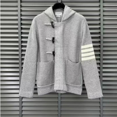 Thom Browne 2023  Mm/Wm V-neck Cardigan - 톰브라운 2023 남자 브이넥 가디건 Thom0296x.Size(1 - 4).그레이