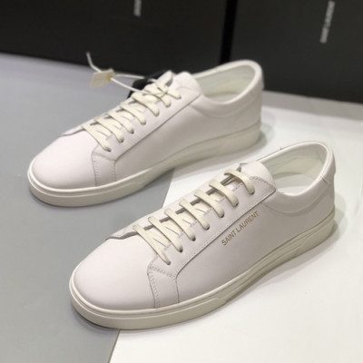 Saint Laurent 2019 Mens Leather Sneakers  - 입생로랑 2019 남성용 레더 스니커즈 SLS0059,Size(245 - 270).화이트