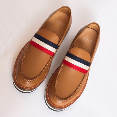 [매장판]Moncler 2019 Mens Leather Loafer - 몽클레어 2019 남성용 레더 로퍼,MONCS0015,Size(245 - 265).브라운