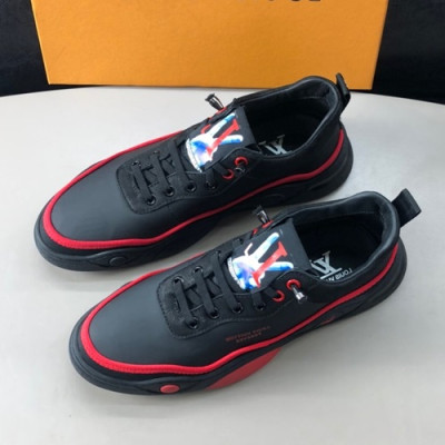 Louis Vuitton 2019 Mens Leather Sneakers - 루이비통 2019 남성용 레더 스니커즈 LOUS0326.Size(240 - 270).블랙