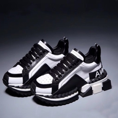 Dolce&Gabbana 2019 Mm / Wm Leather Running Shoes - 돌체앤가바나 2019 남여공용 레더 런닝슈즈 DGS0095,Size(225 - 280).화이트