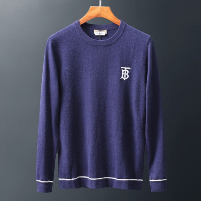 Burberry 2019 Mens Retro Logo Crew - neck Sweater - 버버리 2019 남성 레트로 로고 크루넥 스웨터  Bur01210x.Size(m - 3xl).네이비