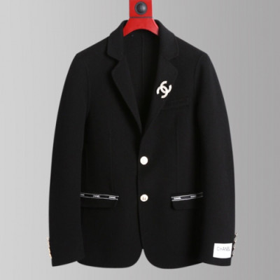 Chanel 2019 Mens CC Logo Cashmere Suit Jacket - 샤넬 2019 남성 CC로고 캐시미어 슈트자켓 Cha0453x.Size(s - 2xl).블랙