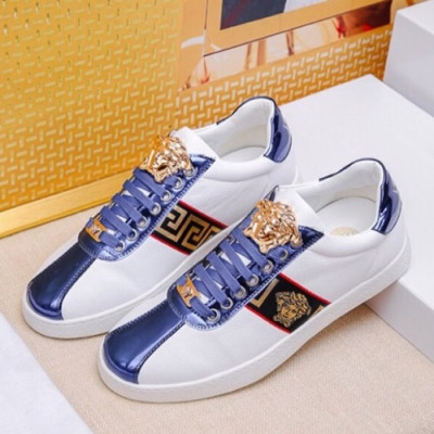 Versace 2019 Mens Leather Sneakers - 베르사체 2019 남성용 레더 스니커즈 VERS0094.Size (240 - 270).화이트