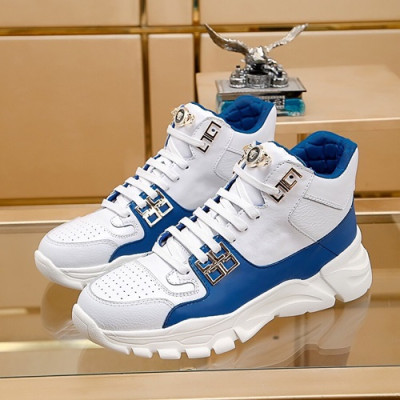 Versace 2019 Mens Leather Sneakers - 베르사체 2019 남성용 레더 스니커즈 VERS0095.Size (240 - 270).화이트