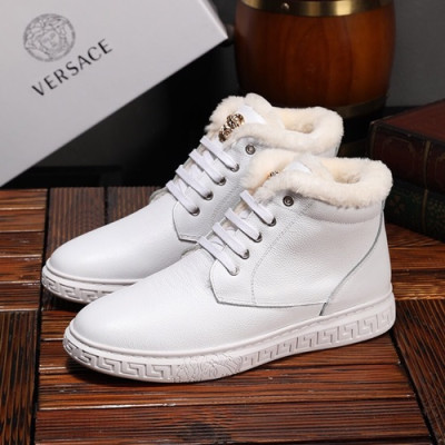 Versace 2019 Mens Leather Boots Sneakers - 베르사체 2019 남성용 레더 부츠 스니커즈 VERS0097.Size (240 - 270).화이트