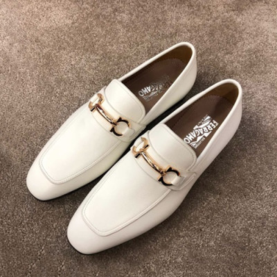 Ferragamo 2019 Mens Leather Loafer - 페라가모 2019 남성용 레더 로퍼 FGMS0109,Size(240 - 275).화이트