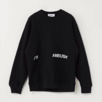 Ambush 2019  Mm/Wm Logo Casual Cotton Man-to-man - 앰부시 2019 남자 로고 캐쥬얼 코튼 맨투맨 Amb0022x.Size(s - xl).블랙