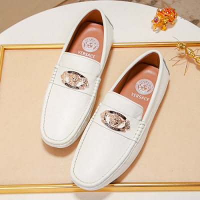 Versace 2019 Mens Leather Loafer - 베르사체 2019 남성용 레더 로퍼,VERS0111.Size (240 - 270).화이트