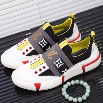 Louis Vuitton 2019 Mens Leather Sneakers - 루이비통 2019 남성용 레더 스니커즈 LOUS0356.Size(240 - 270).화이트