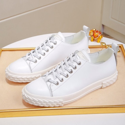 Giuseppe Zanoti 2019 Mens Leather Sneakers - 쥬세페자노티 2019 남성용 레더 스니커즈 GZS0037,Size(240 - 270).화이트