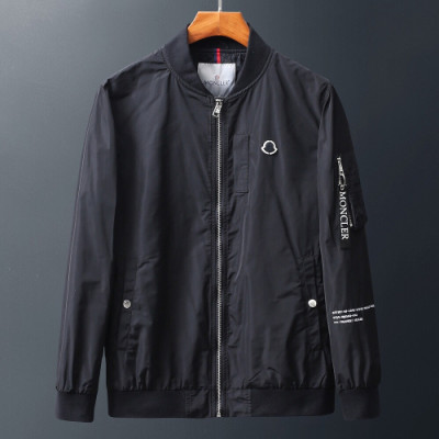 Moncler 2019 Mens Logo Casual Zip-up Jacket - 몽클레어 2019 남성 로고 캐쥬얼 집업자켓 Moc0845x,Size(m - 3xl).블랙