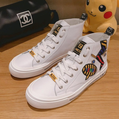 Fendi 2019 Mens Leather Sneakers - 펜디 2019 남성용 레더 스니커즈 FENS0180,Size(240 - 270).화이트