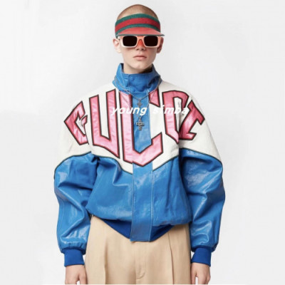 Gucci 2019 Mens Logo Casual Jacket - 구찌 2019 남성 로고 캐쥬얼 자켓 Guc01456x.Size(m - 2xl).블루