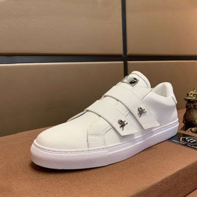 Philipp plein 2019 Mens Leather Sneakers  - 필립플레인 2019 남성용 레더 스니커즈 PPS0123,Size(240 - 270).화이트