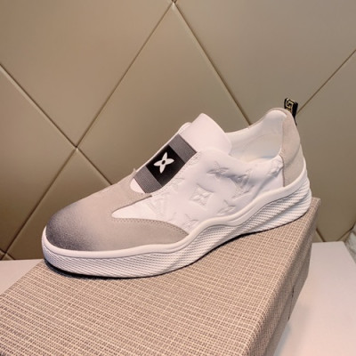 Louis Vuitton 2019 Mens Leather Sneakers - 루이비통 2019 남성용 레더 스니커즈 LOUS0361.Size(240 - 270).화이트