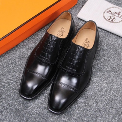 Hermes 2019 Mens Leather Shoes - 에르메스 2019 남성용 레더 슈즈 HERS0249.Size(245 - 275).블랙