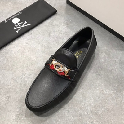 Gucci 2019 Mens Leather Loafer - 구찌 2019 남성용 레더 로퍼 GUCS0477,Size(240 - 270).블랙