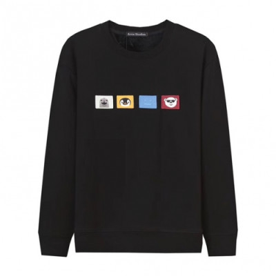 Acne 2019 Mm/Wm Logo Cotton Man-to-man - 아크네 2019 남자 로고 코튼 맨투맨 Acn0025x.Size(m - 2xl).블랙