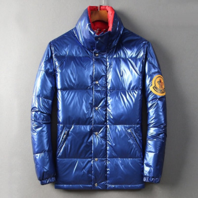 Moncler 2019 Mens Patch Logo Modern Down Padding - 몽클레어 2019 남성 패치 로고 모던 다운패딩 Moc0872x.Size(m - 3xl).블루