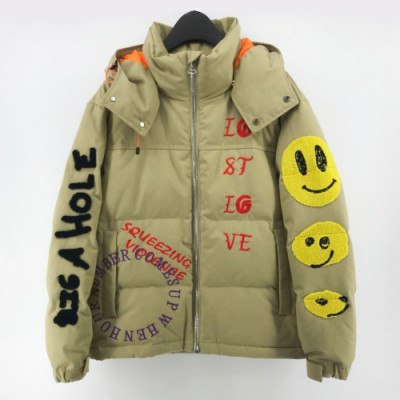 Kanye west 2019 Mm/Wm Smile Down Padding  - 카니예 웨스트 2019 남자 스마일 다운 패딩 Kany0014x.Size(m - 2xl).그린