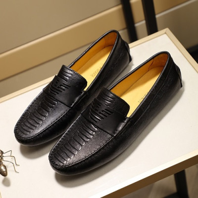 Armani 2019 Mens Leather Loafer - 알마니 2019 남성용 레더 로퍼 ARMS0096.Size (240 - 270).블랙