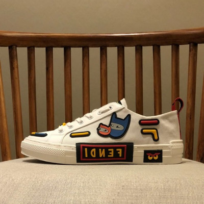 Fendi 2019 Mens Canvas Sneakers - 펜디 2019 남성용 캔버스 스니커즈 FENS0218,Size(240 - 270).화이트