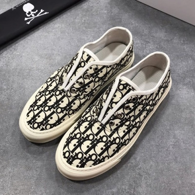 Dior 2019 Mens Canvas Sneakers - 디올 2019 남성용 캔버스 스니커즈 DIOS0123,Size(240 - 270).화이트