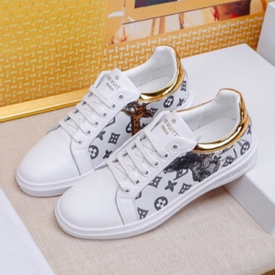 Louis Vuitton 2019 Mens Leather & Denim Sneakers - 루이비통 2019 남성용 레더&데님 스니커즈 LOUS0414,Size(240 - 270).화이트