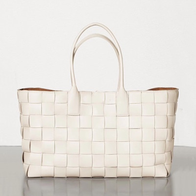 Bottega Veneta 2019 Arco Tote Shopper Bag,50cm - 보테가 베네타 2019 아르코 토트 쇼퍼백, 576828,BVB0391,50cm,화이트