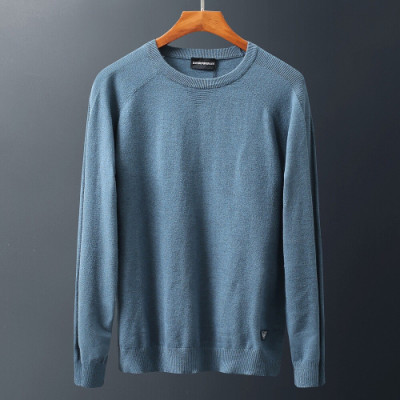 Armani 2019 Mens Patch Point Crew-neck Sweater - 알마니 2019 남성 패치포인트 크루넥 스웨터 Arm0355x.Size(m - 3xl).소라