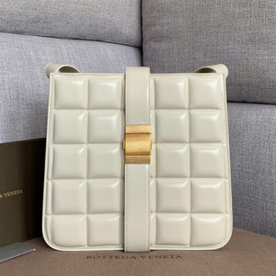 Bottega Veneta 2019 Marie Leather Shoulder Bag,30cm - 보테가 베네타 2019 마리 레더 여성용 숄더백 578344A,BVB0425,30cm,화이트