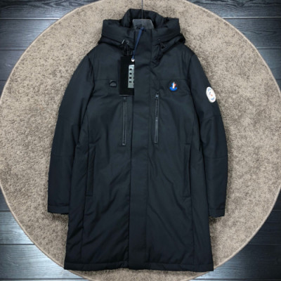 Moncler 2019 Mens Patch Logo Modern Duck Down Long Jakcet - 몽클레어 2019 남성 패치 로고 모던 덕다운 롱자켓 Moc0939x.Size(m - 3xl).블랙