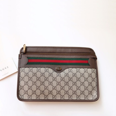 Gucci 2019 Ophidia Supreme Clutch Bag ,31CM - 구찌 2019 오피디아 수프림 남여공용 클러치백 597619,GUB0835,31cm,브라운