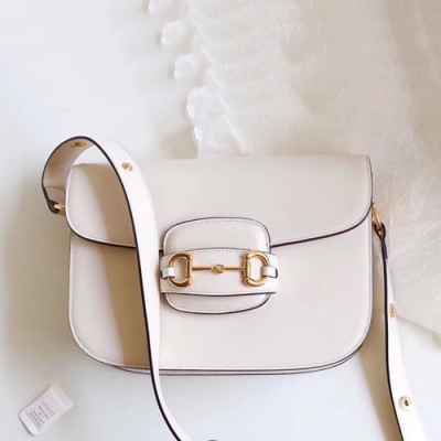 Gucci 2019 Horsebit Leather Shoulder Bag,25CM - 구찌 2019 홀스빗 여성용 레더 숄더백 602204,GUB0839,25cm,화이트