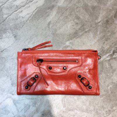 Balenciaga 2019 Leather Clutch Bag / Shoulder Cross Bag ,25CM - 발렌시아가 2019 여성용 레더 클러치백 / 숄더 크로스백,BGB0484,25CM,오렌지레드