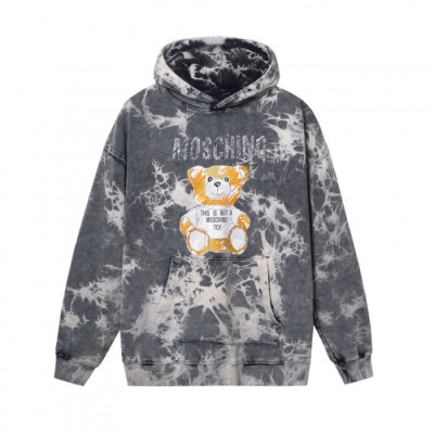 Moschino 2019 Mm/Wm Logo Teddy Cotton Hood Tee - 모스키노 2019 남자 로고 테디 코튼 후드티 Mos0034x.Size(xs - l).그레이