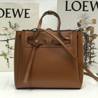 Loewe 2019 Lazo Tote Shoulder Bag, 22CM - 로에베 2019 라조 토트 숄더백 ,LOEB0362, 22CM, 브라운