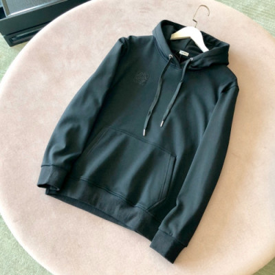 Loewe 2019 Mens Logo Cotton Hooded - 로에베 남성 로고 코튼 후드티 Loe0075x.Size(m - 3xl).블랙