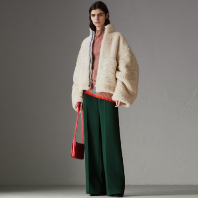 Burberry 2019 Womens Fake Fur Jacket - 버버리 2019 여성 캐쥬얼 모피 자켓 Bur01358x.Size(s - xl).화이트