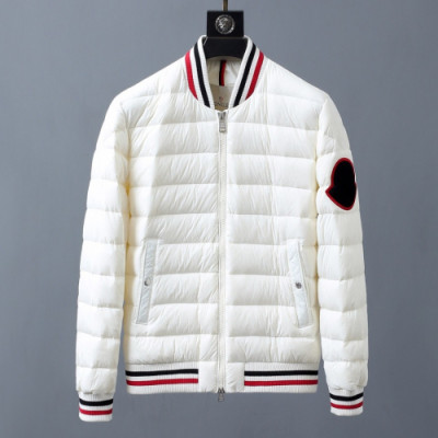 Moncler 2019 Mens Patch Logo Casual Down Jacket - 몽클레어 2019 남성 패치 로고 캐쥬얼 다운 자켓 Moc0989x.Size(m - 3xl).화이트