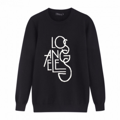 Louis vuitton 2019 Mens Basic Crew-neck Wool Sweater - 루이비통 2019 남성 베이직 크루넥 스웨터 Lou01339x.Size (l - 3xl).블랙