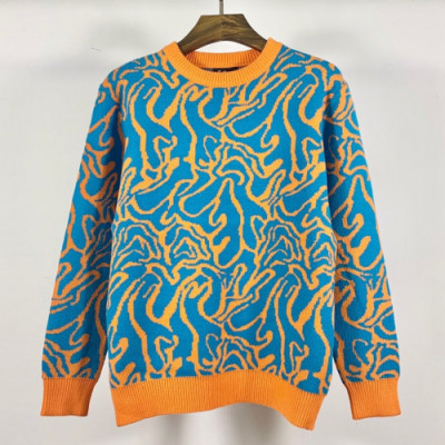 Versace 2019 Mens Casual Crew-neck Sweater - 베르사체 2019 남성 캐쥬얼 크루넥 스웨터 Ver0345x.Size(m - 2xl).스카이블루