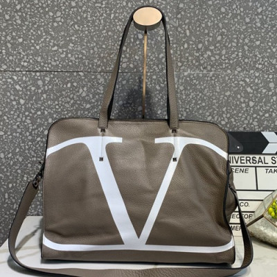 Valentino 2019 Leather Tote Shoudler Bag,38CM - 발렌티노 2019 레더 토트 숄더백,1951-VTB0870,38CM,그레이